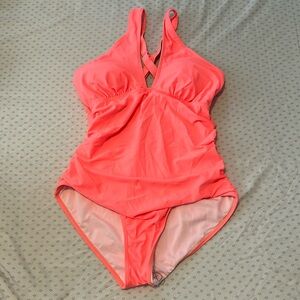 Coral One Piece Bathing Suit - NWT